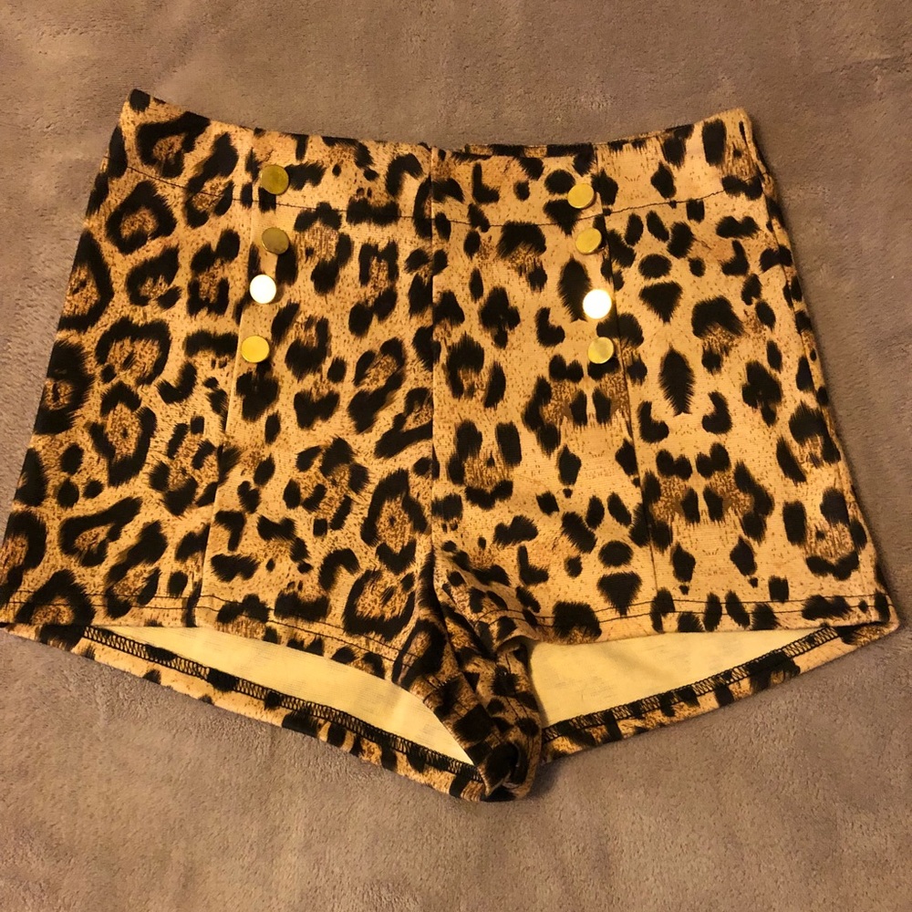 Leopard print Forever 21 shorts